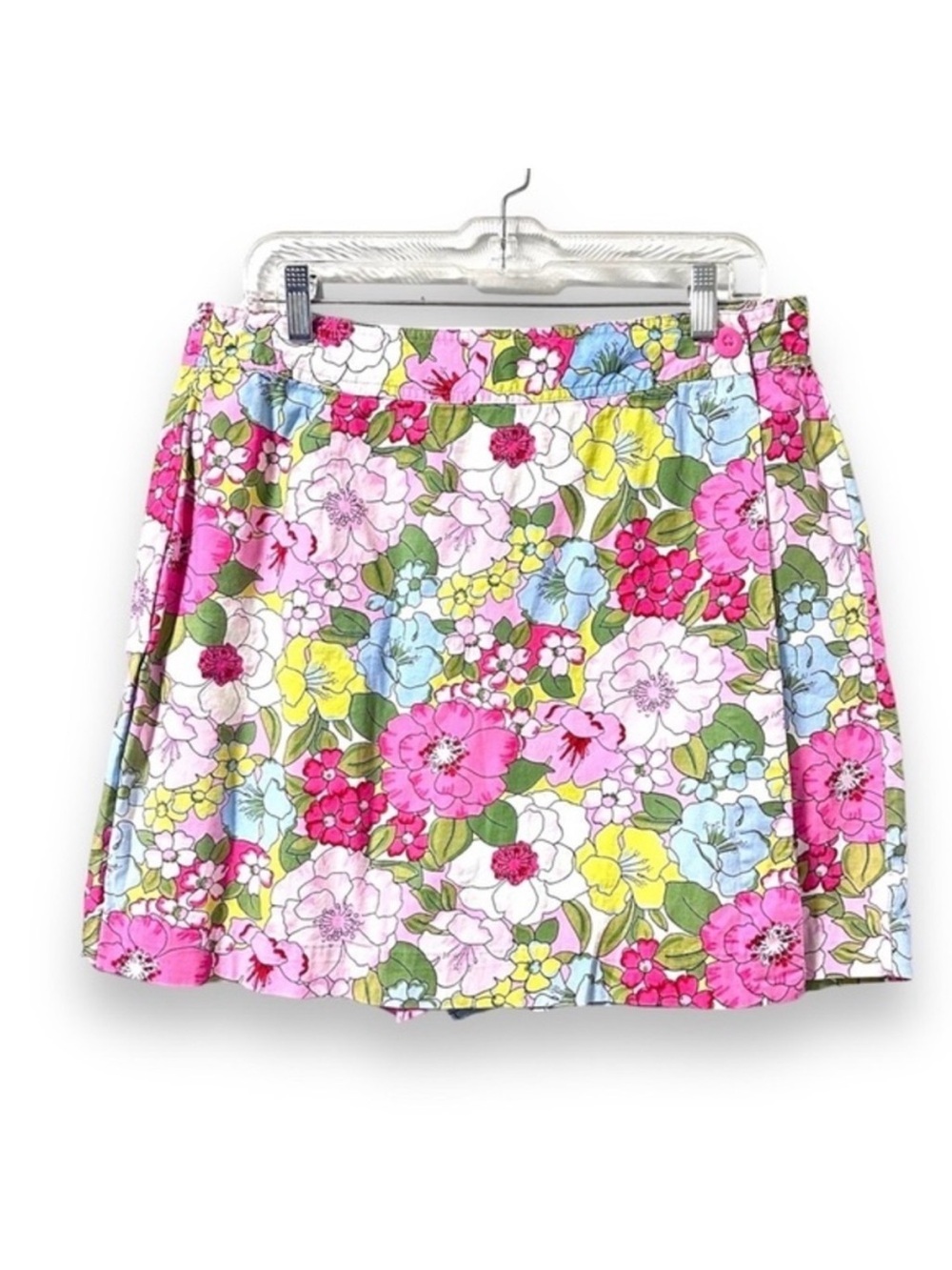 Vintage 90s White Stag Colorful Floral Print Skort Women’s Size 14 Spring Girly